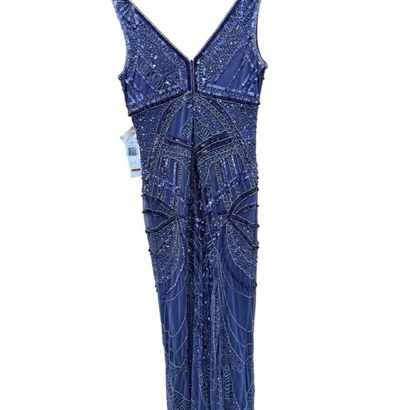 NWT Beaded Sequin Purple Formal Gown Size 12 By Patra - Stunning Dress For Speci - Picture 5 of 8